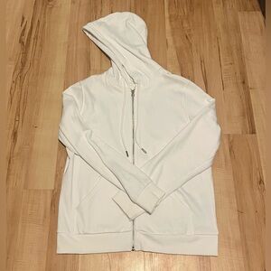 H&M white zip up